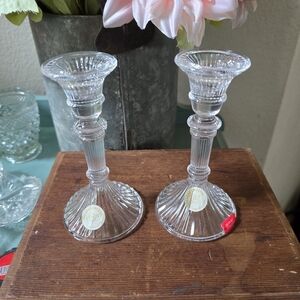 Lenox crystal candle sticks